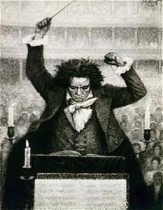 Beethoven dirigiendo