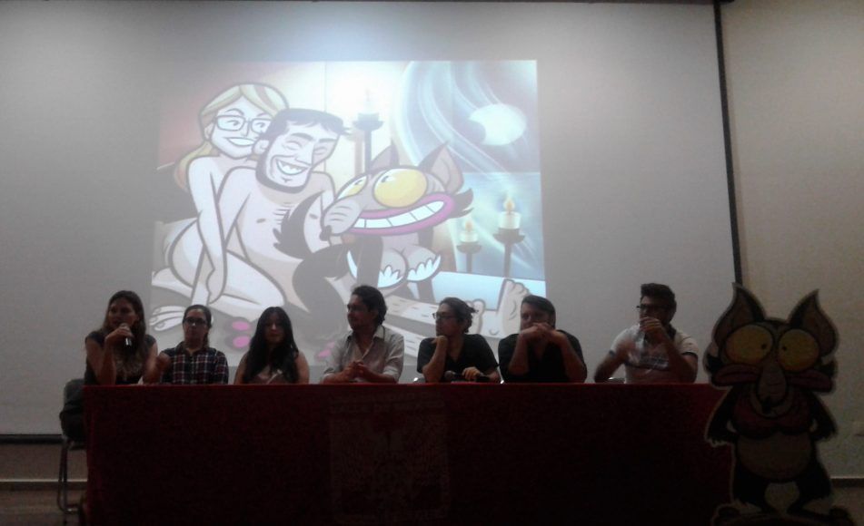 Los panelistas invitados hablan del proyecto del ilustrador Sergio Neri.