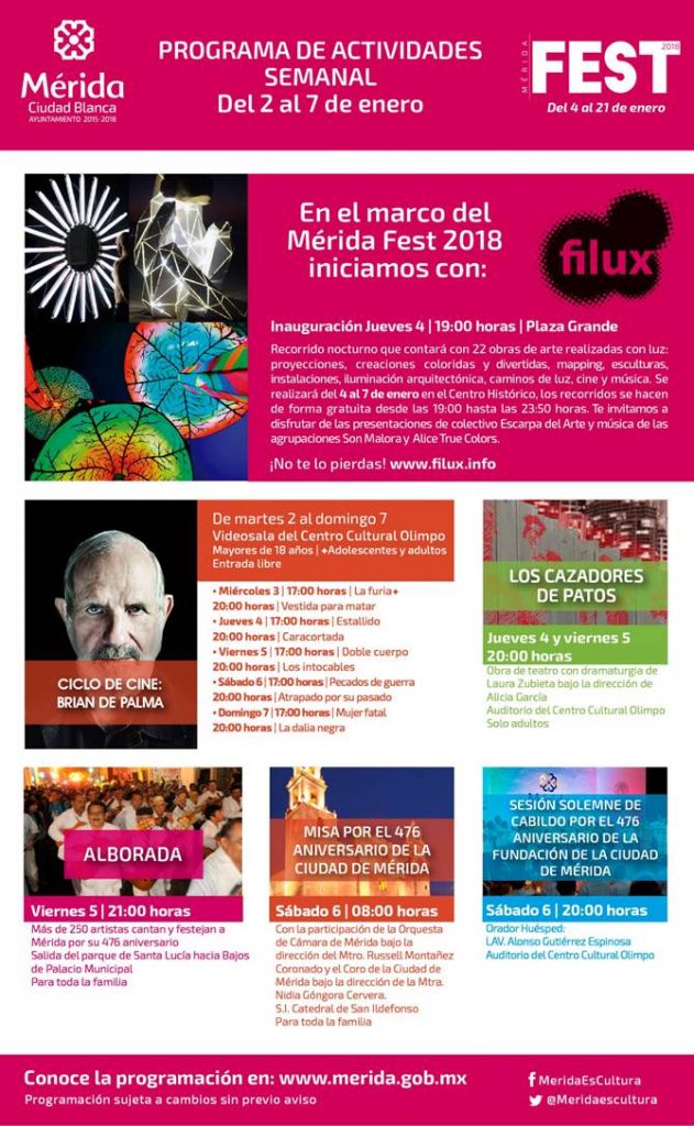 Mérida Fest del 2 al 7 de enero